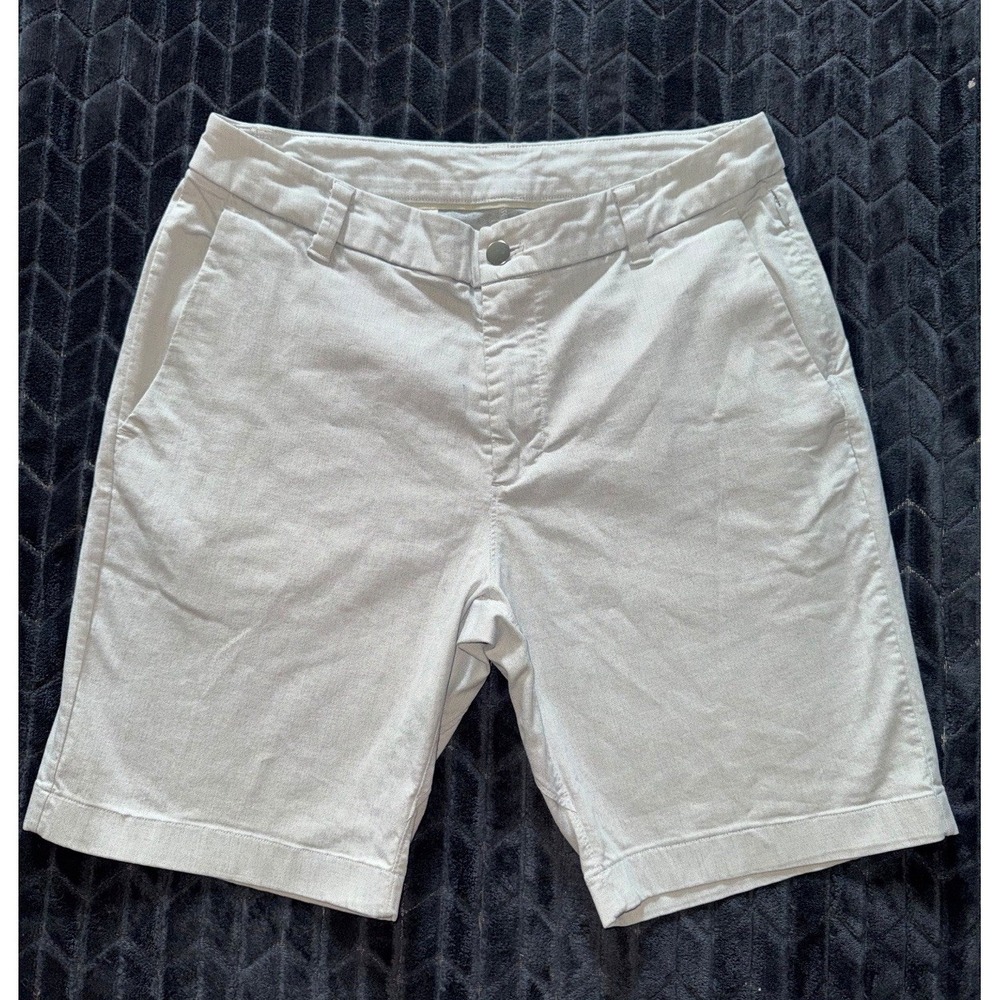 Lululemon Mens Commission Chino Shorts Casual Flat Front ‎ Size 31